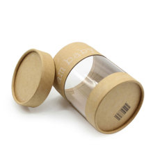 Custom Printed Paper Cylinder Packaging With Window